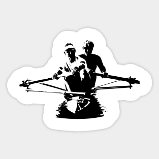 Rowing Kiwi Pair Sticker